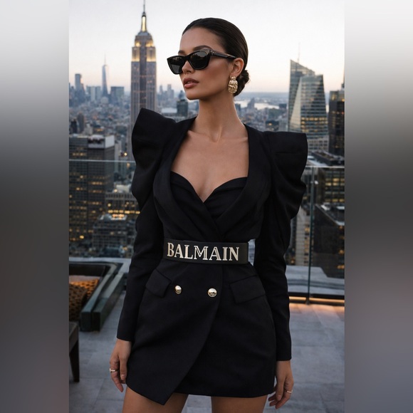 BALMAIN LEATHER WAIST BELT main image 6